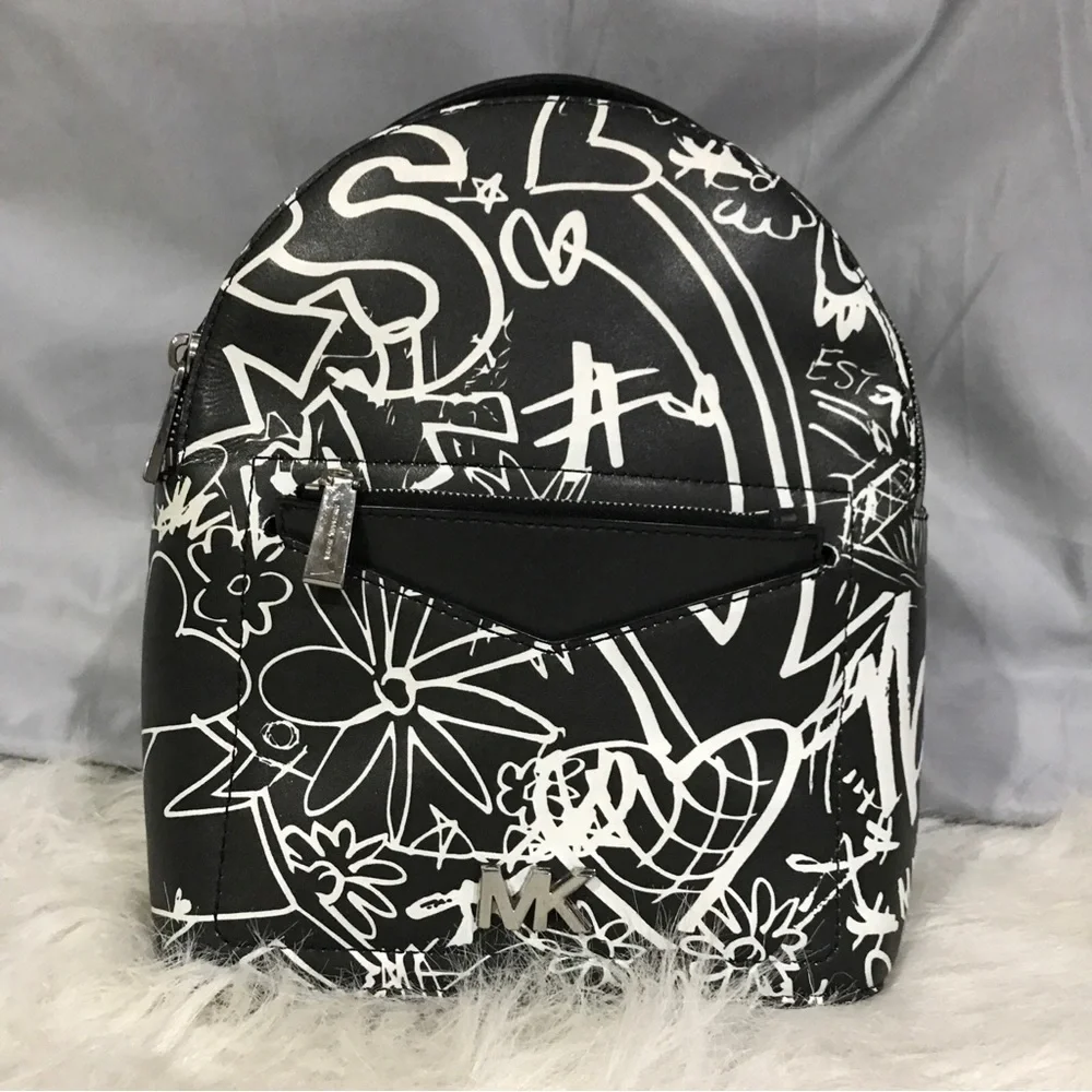Michael Kors Graffiti Printed Backpack EUC
